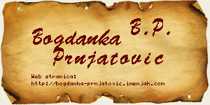 Bogdanka Prnjatović vizit kartica